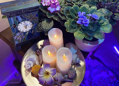Flowers and Candle resized 3